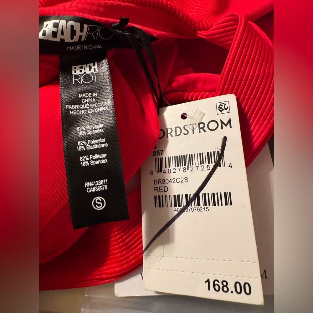 NWT Beach Riot red Sydney one piece swimsuit - Picture 7 of 8